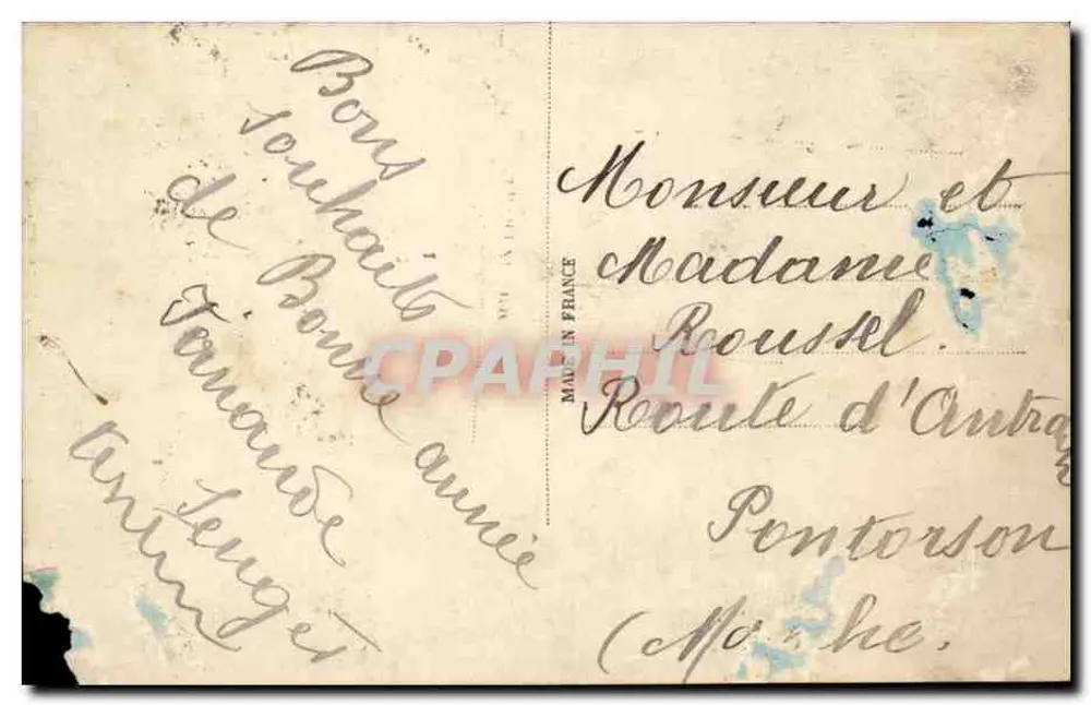 Child in nightgown — holding paper — publisher S.A.L. n°3384 - Back