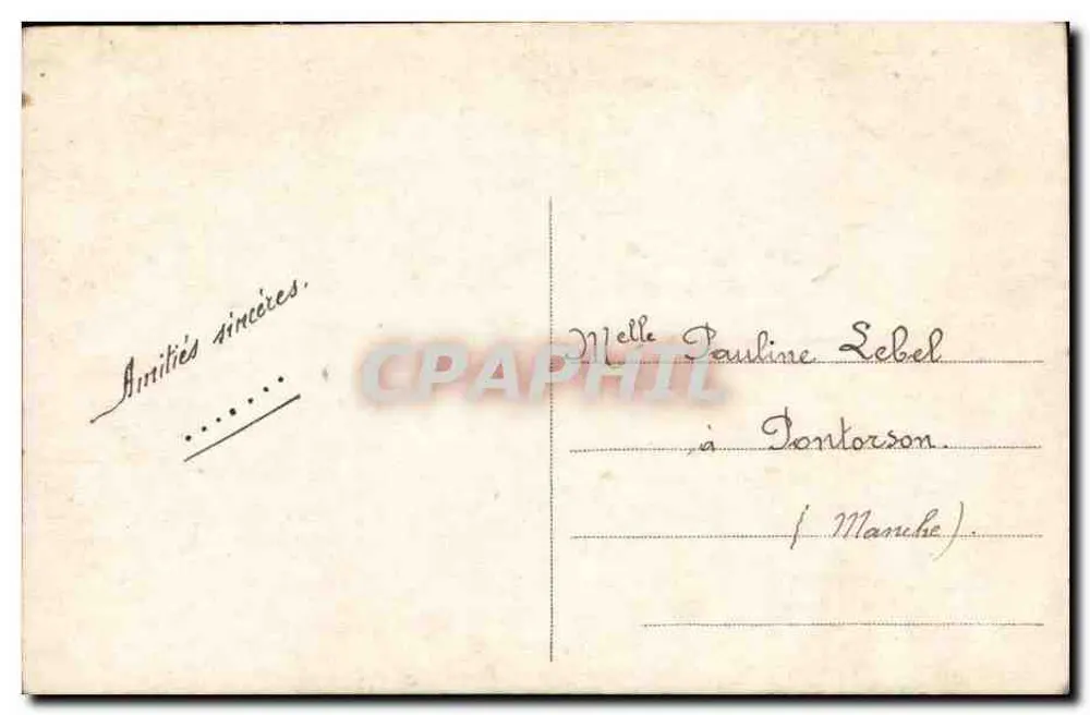 Jungmann mit Fischkorb — 1. April — Verlag J.M. Paris n°1331 - Rückseite
