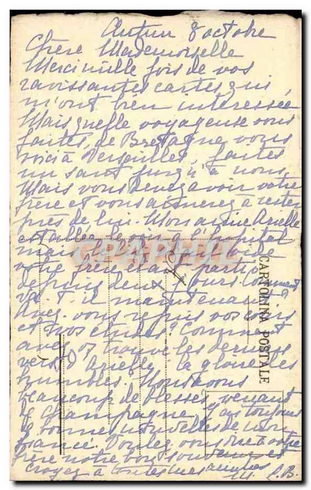 Die Geburt Christi / Gherardo delle Notti — Florenz — Furetti Fotogravur, Nr. 77 A - Rückseite