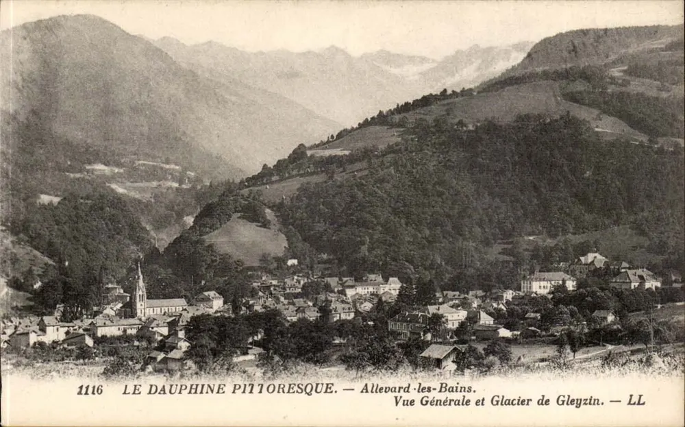 Allevard-les-Bains — Allgemeiner Blick und Gleyzin-Gletscher — LL - Vorderseite