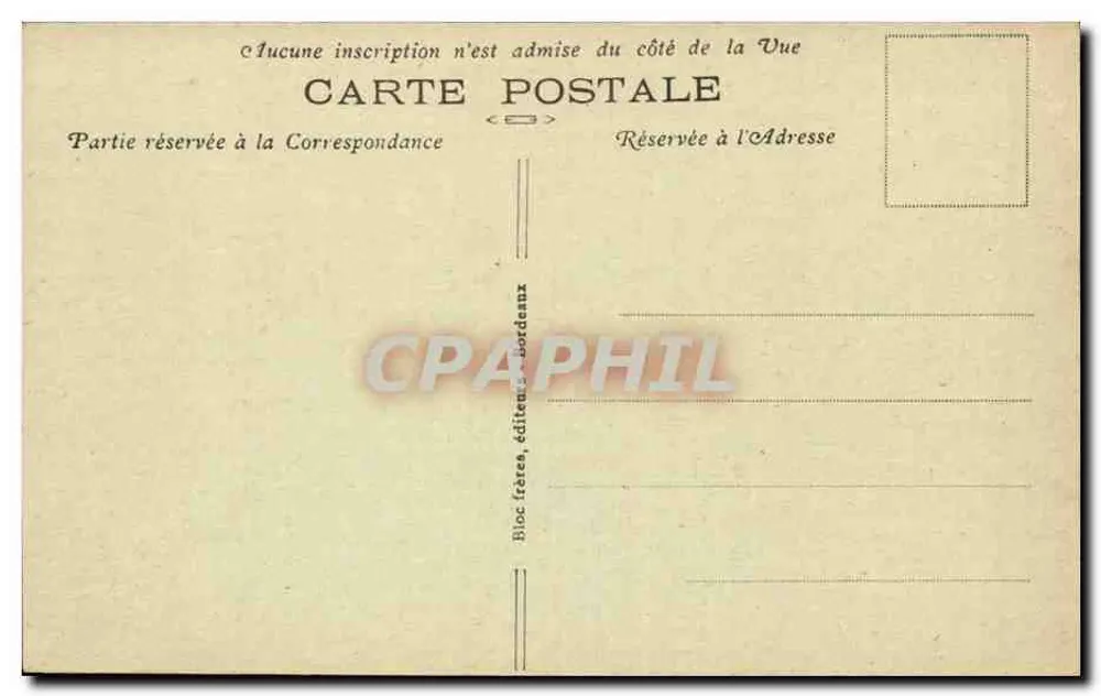 Bordeaux — Ruínas do Palácio Gallien — B.R. — n° 169 - Verso