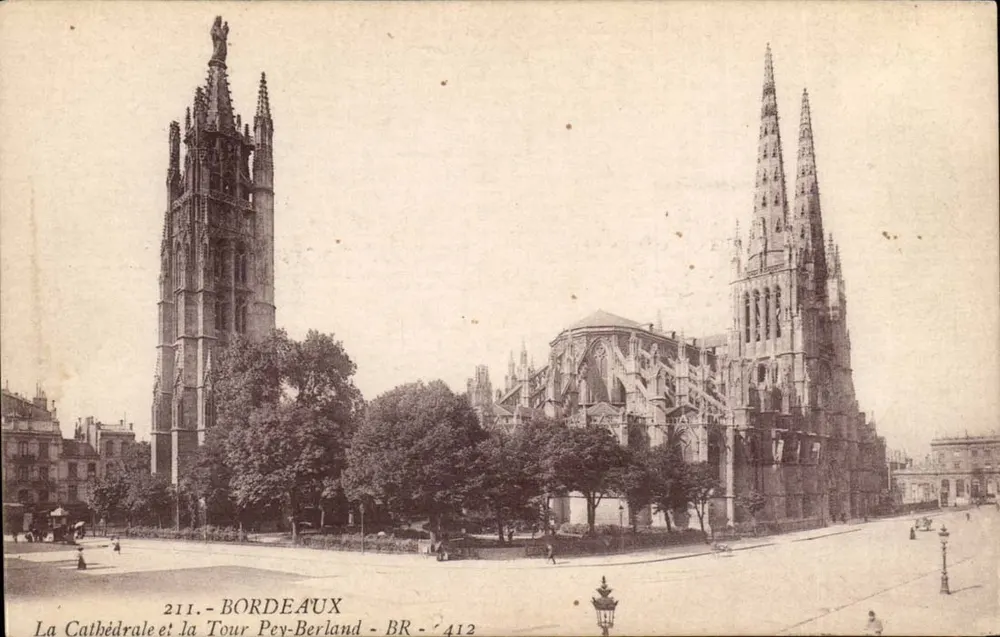 Die Kathedrale und die Turm Pey-Berland - Bordeaux - BR - 412 - Vorderseite