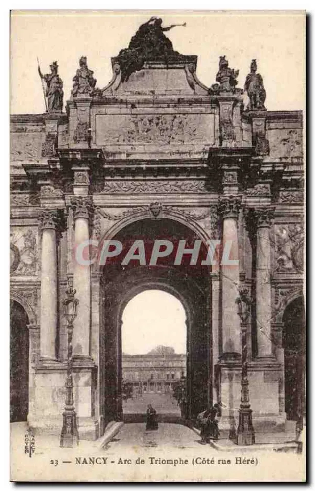 NANCY — Arco da Triunfo (Lado rua Héré) — Editor: C. Lévy, n° 23 - Frente