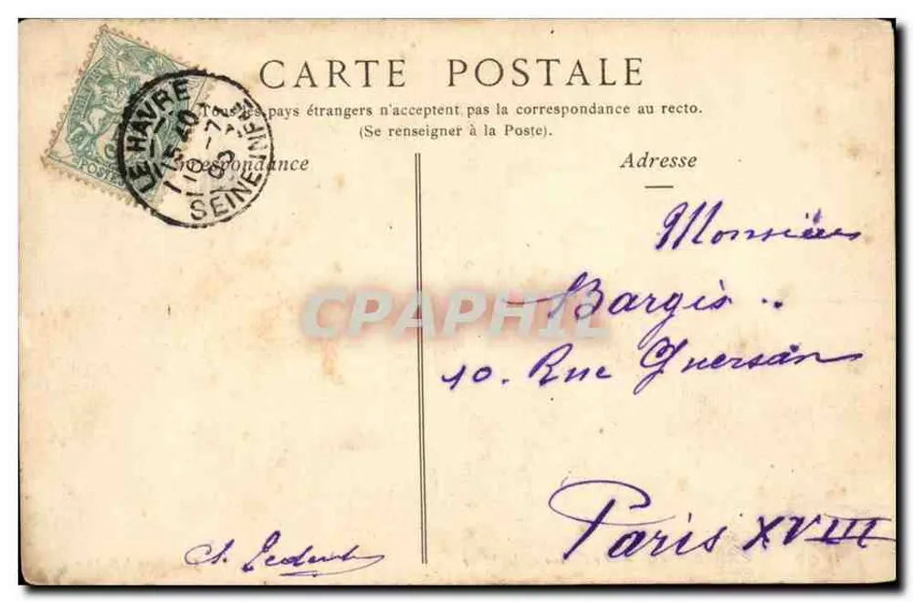 Cherbourg — O Casino e a Praia — Collections ND Phot - Verso