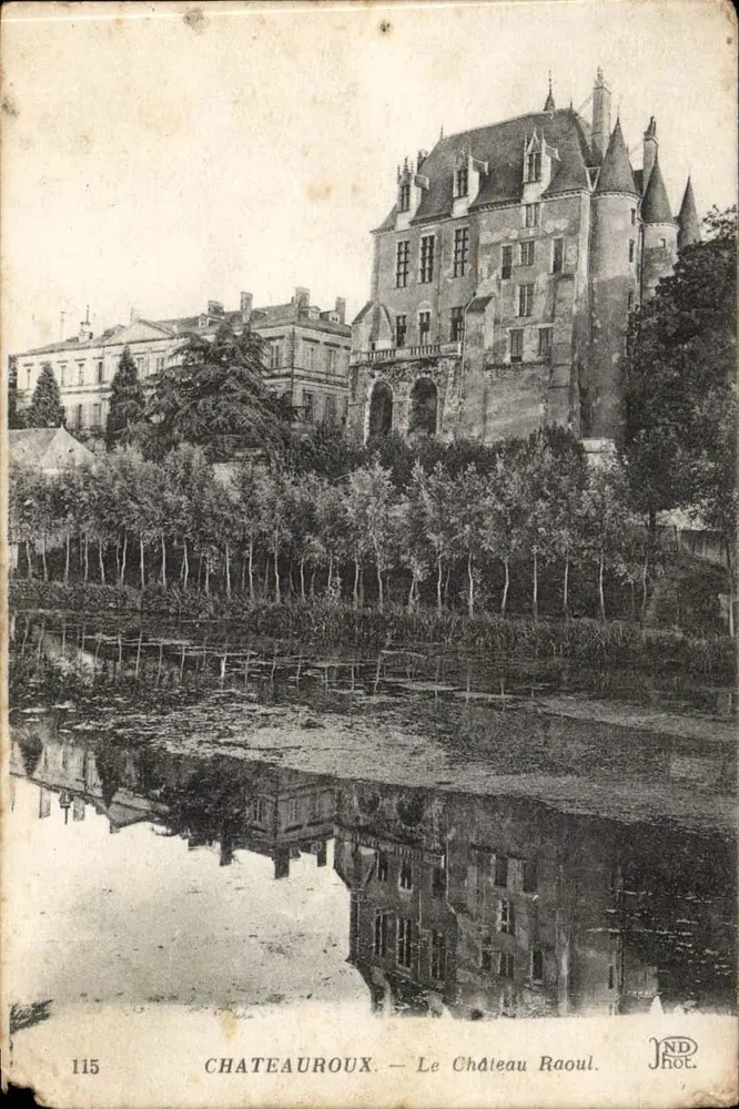 Châteauroux — O Castelo Raoul — JND Hot. n°115 - Frente