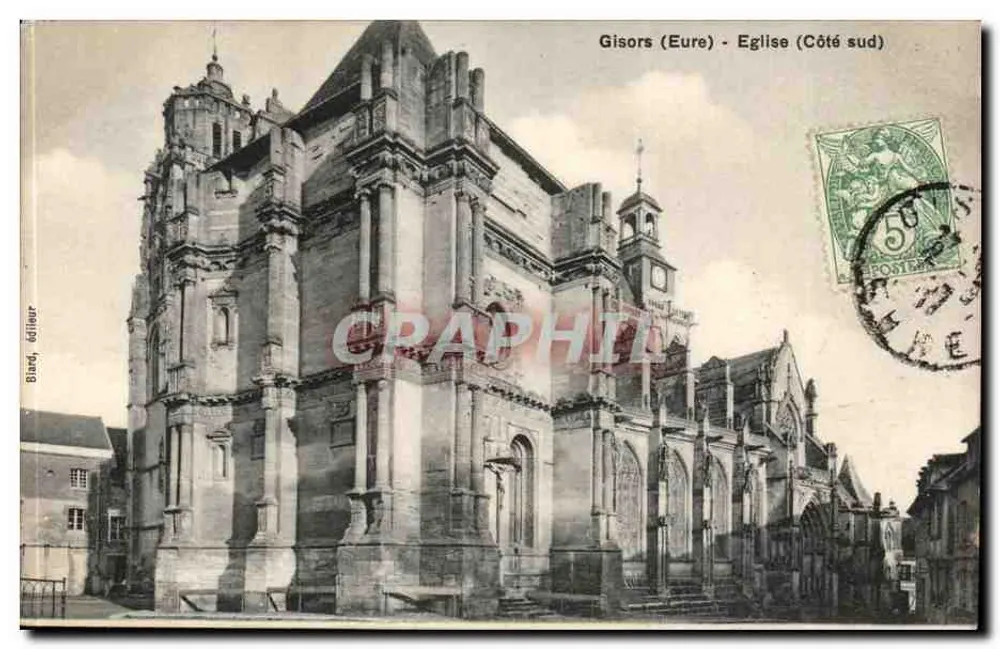 Gisors (Eure) - Igreja (Lado sul) — Bardé, editor - Frente