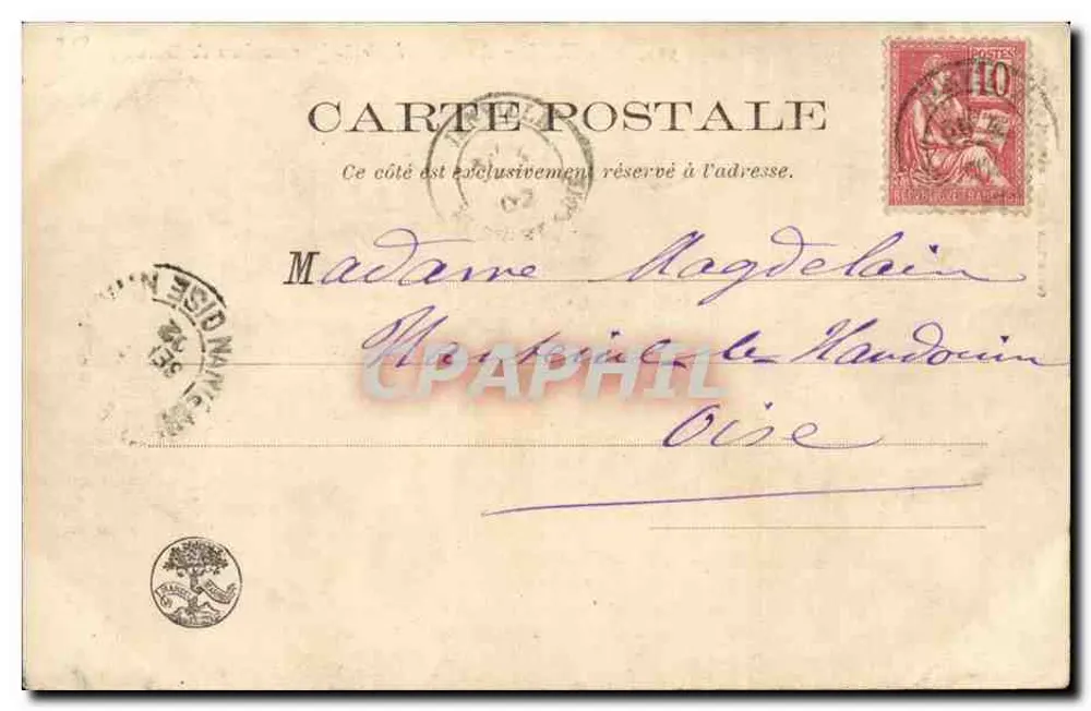 Schlacht bei Loigny — Gemälde von Duvaux — Verlag Janville, Nr. 92 - Rückseite