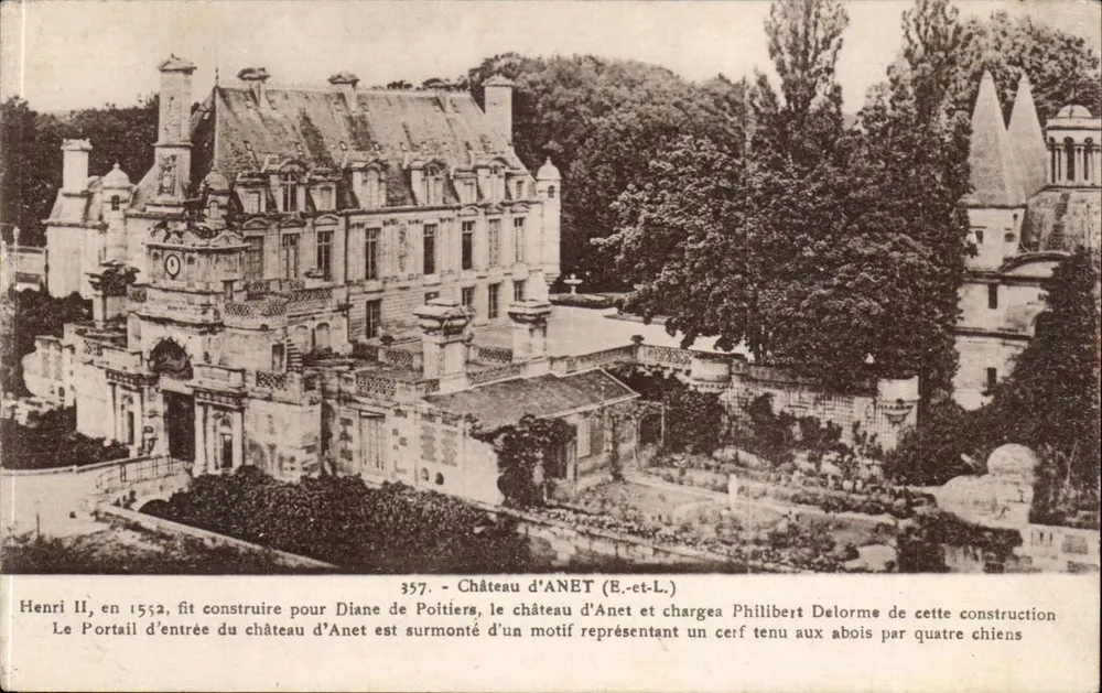 Schloss Anet (E.-et-L.) — Henri II, 1552 — G. Foucault, Verlag Dreux, n° 357 - Vorderseite