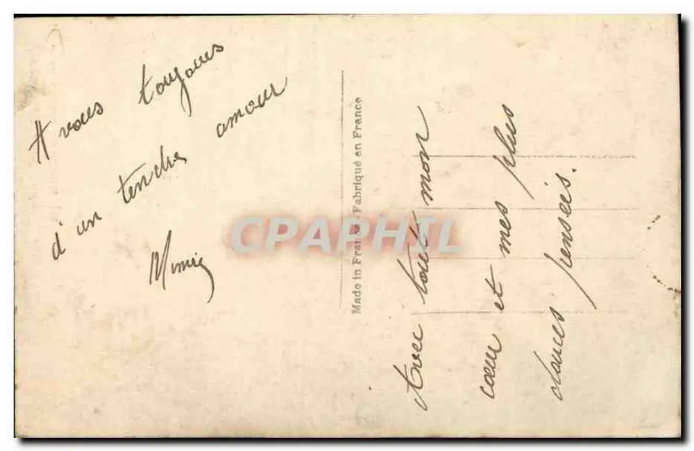 Liefdeverklaarde koppel — poëtisch tekst — serie 5087, uitgever L. 5087 - Achterkant