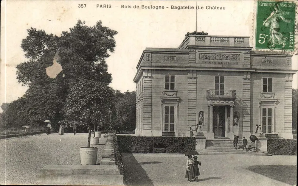 Paris — Bois de Boulogne — Bagatelle (Das Schloss) — Verleger Paris, n° 357 - Vorderseite