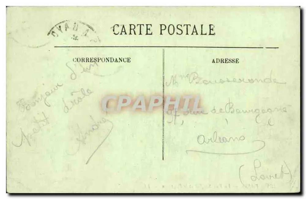 Paris — Ansicht der Rue Soufflot und des Panthéons — LL. — n° 165 - Rückseite