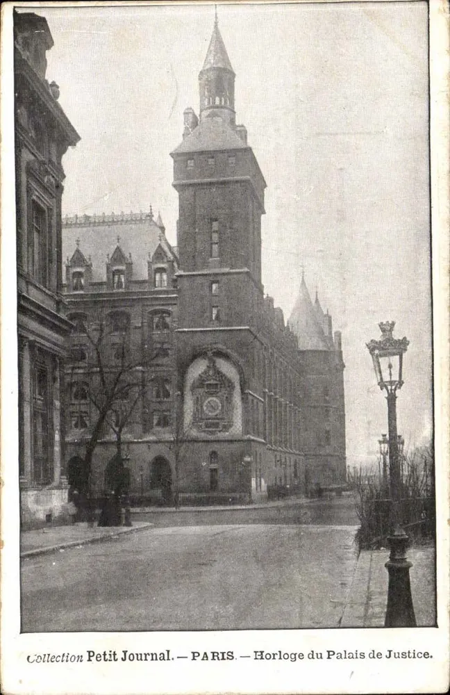 Uhr des Palasts der Gerechtigkeit — Paris — Sammlung Petit Journal - Vorderseite