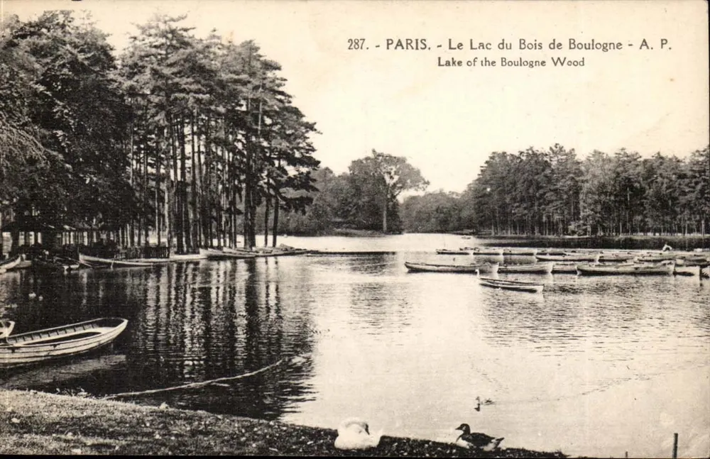 Der See im Bois de Boulogne — Paris — A. P. — Nr. 287 - Vorderseite