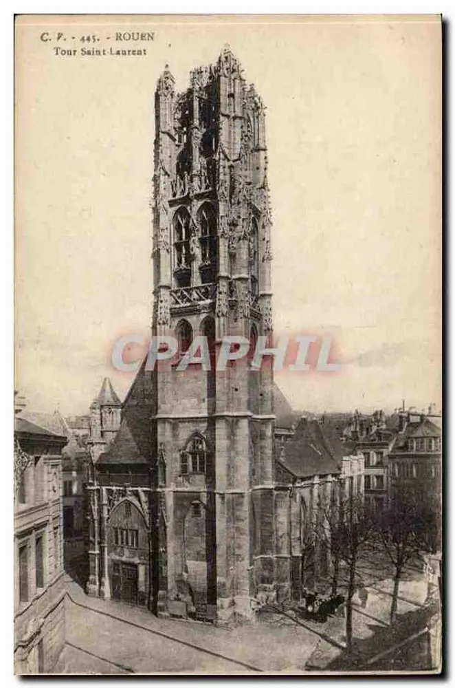 Rouen — Torre de São Lourenço — C.P. 445 - Frente