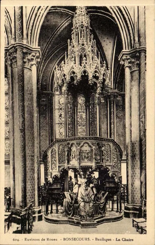 Basílica de Bonsecours — A Cátedra — Arredores de Rouen - Frente