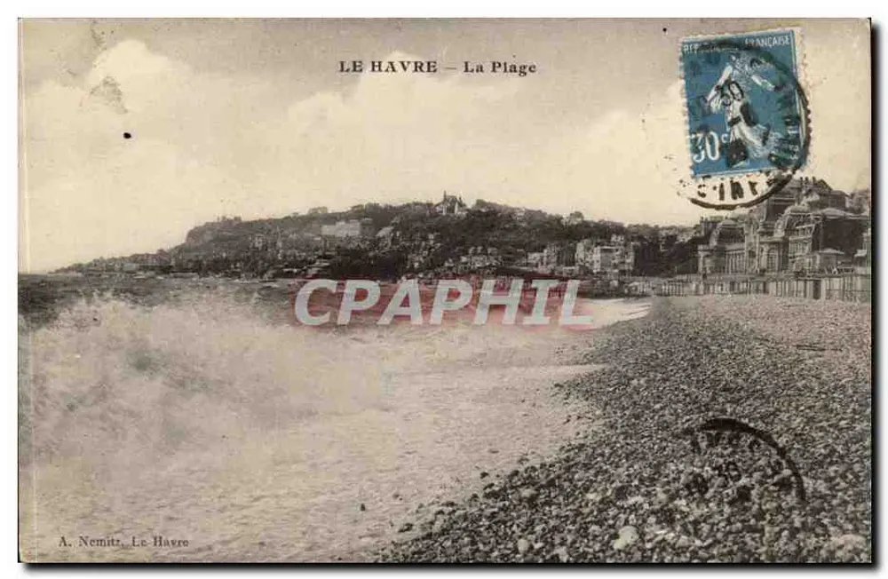 Le Havre — A Praia — A. Nemitz, Le Havre - Frente