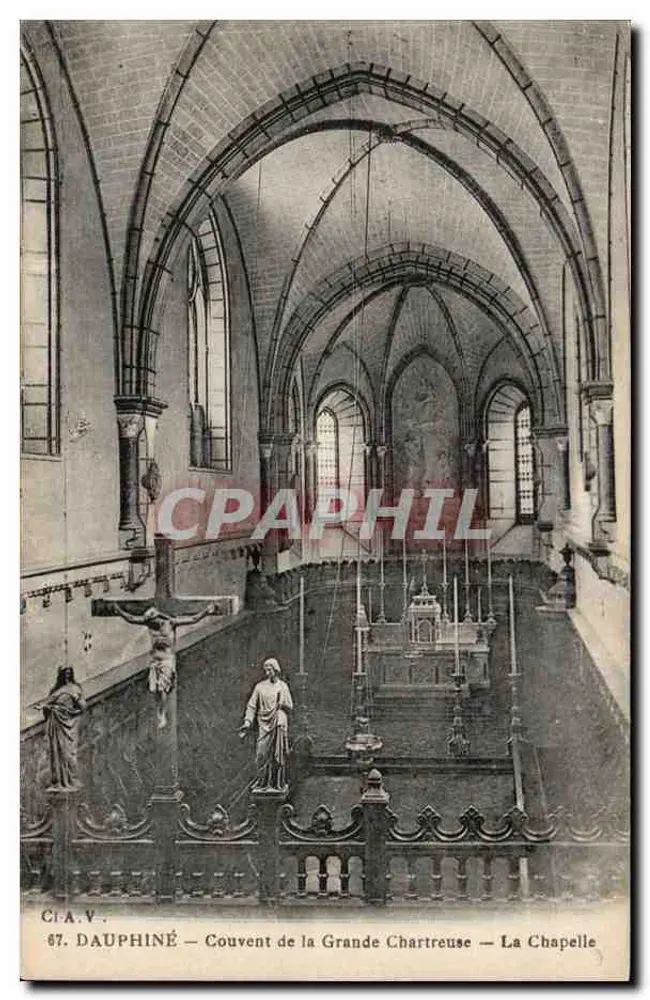 Dauphiné — Konvent von La Grande Chartreuse — Die Kapelle - Vorderseite