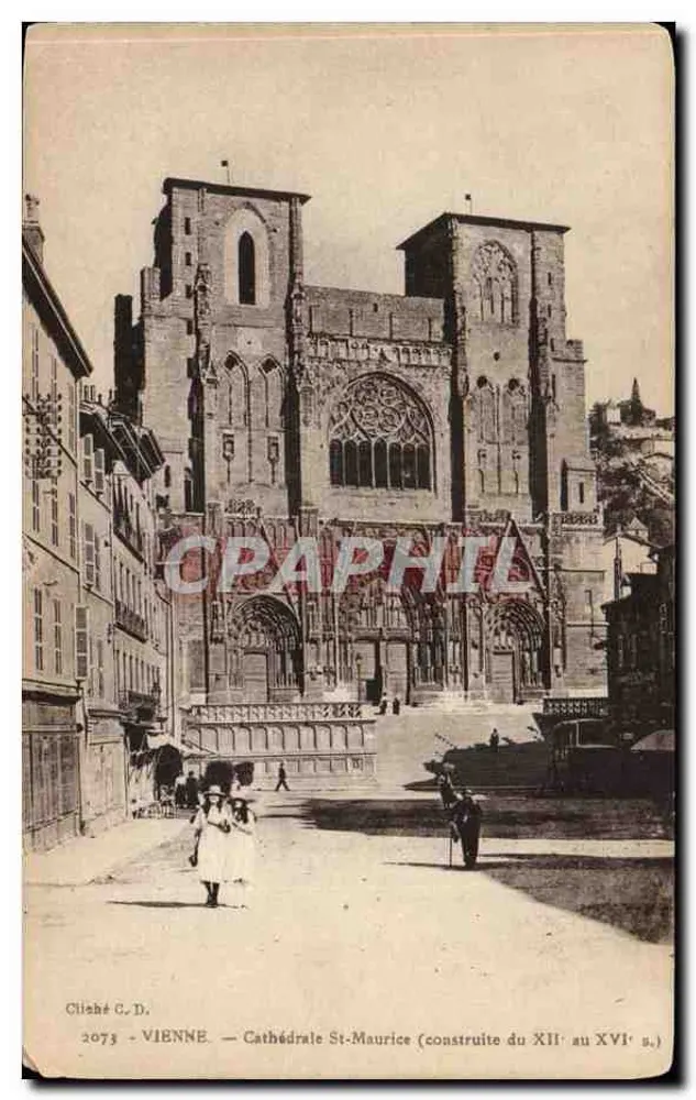 Wien — Kathedrale St-Maurice (gebaut vom 12. bis 16. Jahrhundert) — Cilahé C.D. n°2073 - Vorderseite
