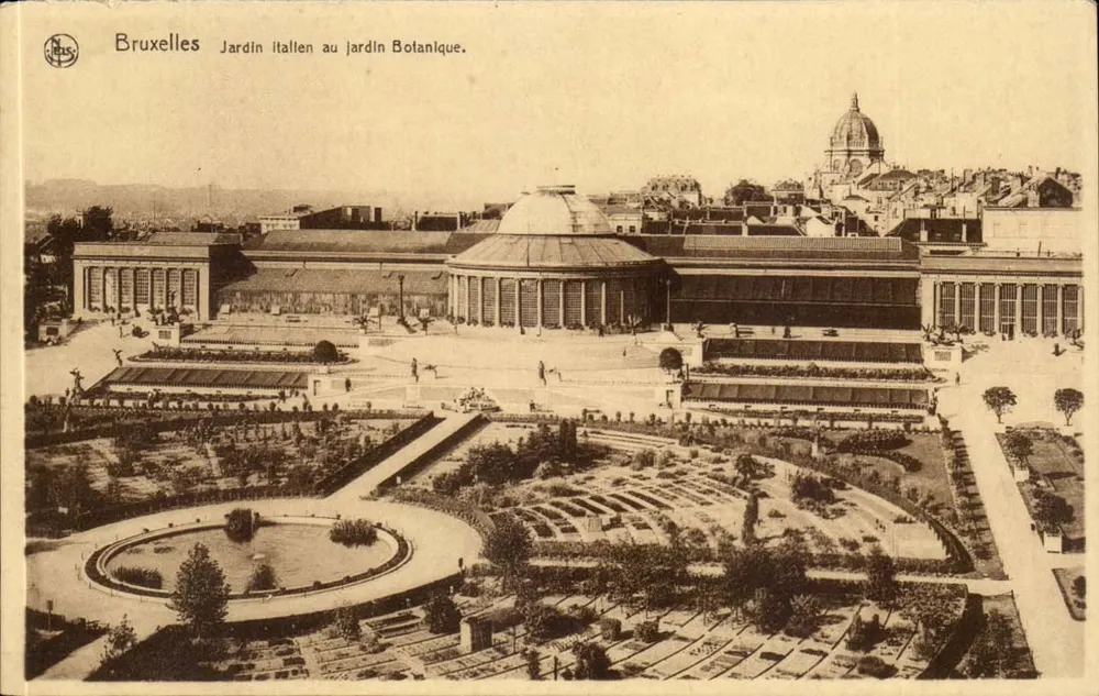 Brüssel - Italienischer Garten im Botanischen Garten — Verlag Em. Thill, Brüssel - Vorderseite
