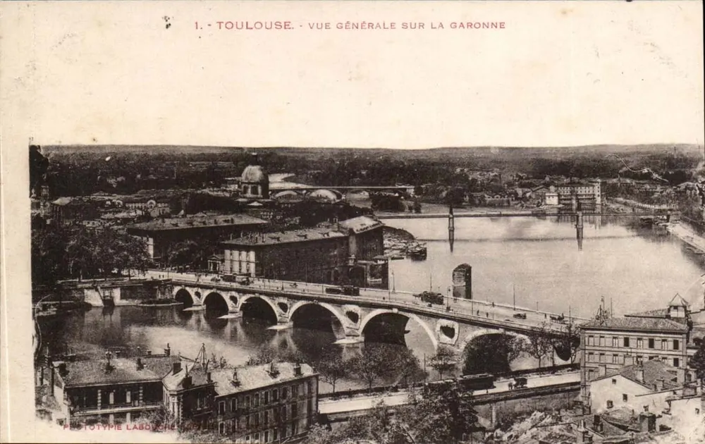 Toulouse - Allgemeiner Blick auf die Garonne — Phototype Labouché, n°1 - Vorderseite