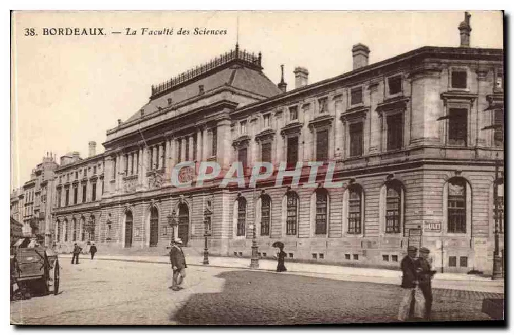 Bordeaux — A Faculdade de Ciências — Impr. Phototyp. C. Jampaths — Sanzols - Frente
