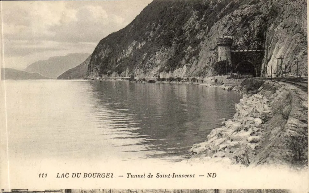 Lago do Bourget — Tunel de Saint-Innocent — ND — Imp. Letellier, Paris - Frente