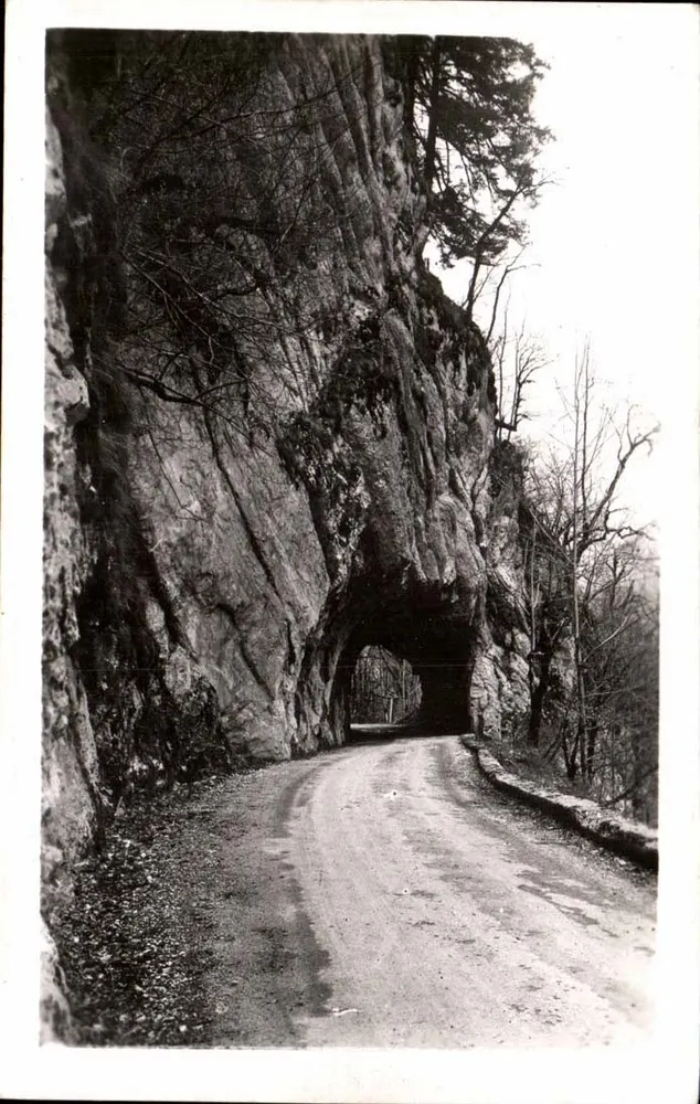 Em Chartreuse — A Estrada do Deserto, passagem dos túneis — Edições J. Cellard, Lyon - Frente
