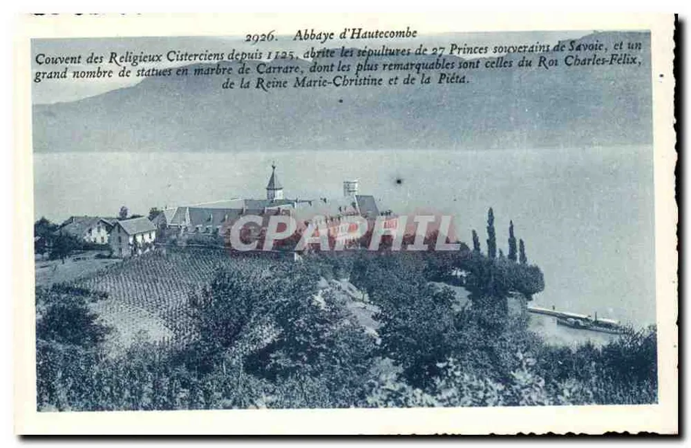Abtei Hautecombe — Konvent der Zisterzienser seit 1125 — Sammlung 'LA PLUS BELLE' von Migieu, Chambery - Vorderseite