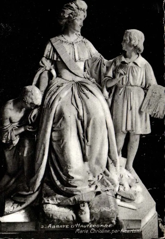 Statue von Marie-Christine in der Abtei Hautecombe — von Albertani — n°2 - Vorderseite