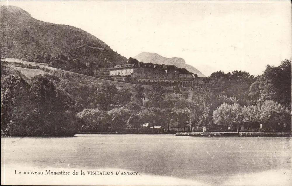 Das neue Kloster der Visitation in Annecy — Ansicht des Sees - Vorderseite