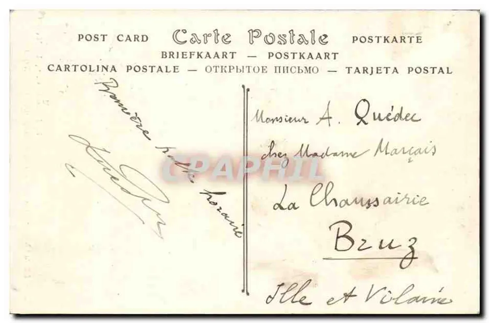 Le Mans — Estátua do Geral Chanzy — L. Joniaux, editor, Le Mans - Verso