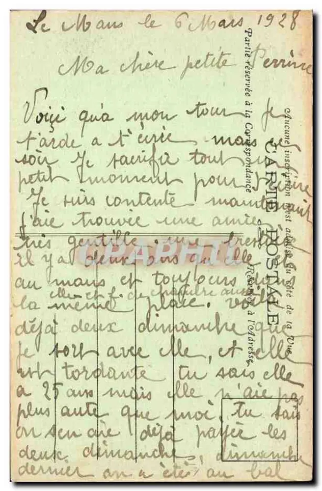 Kirche Notre-Dame-de-la-Couture und Präfektur — Le Mans — Edition N. G. - Rückseite