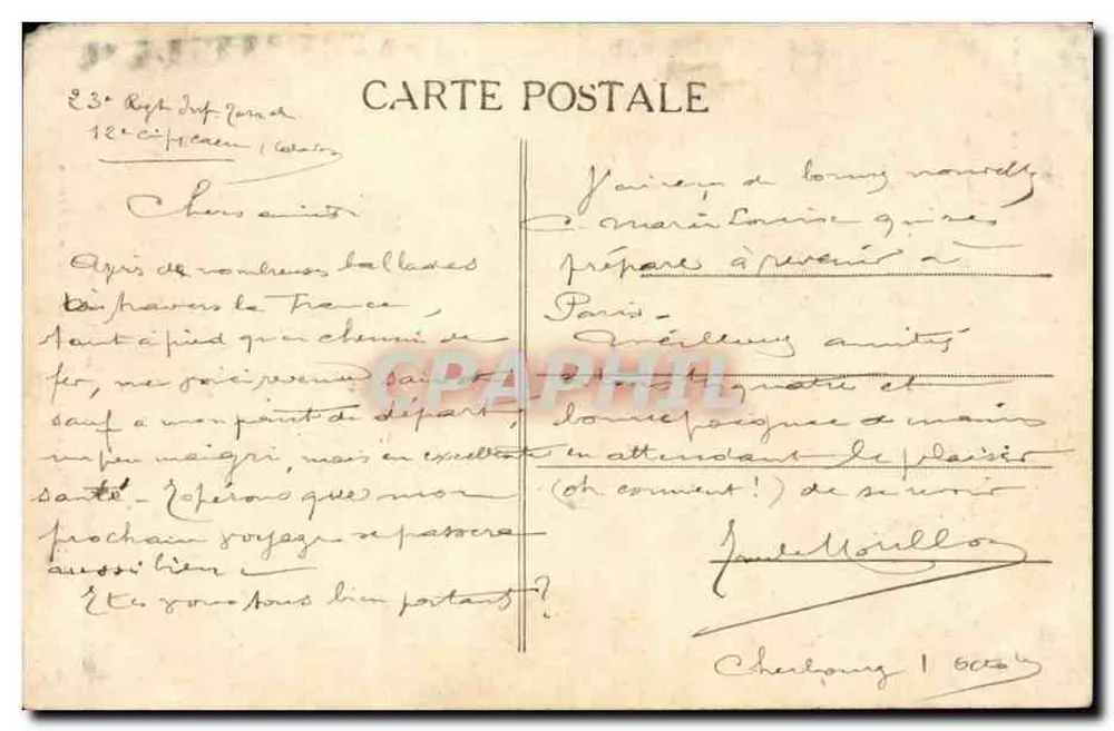 Cherbourg — El Arsenal, Sala de Armas — Tarjeta L. Ratti, Nuevas y Confecciones - Reverso