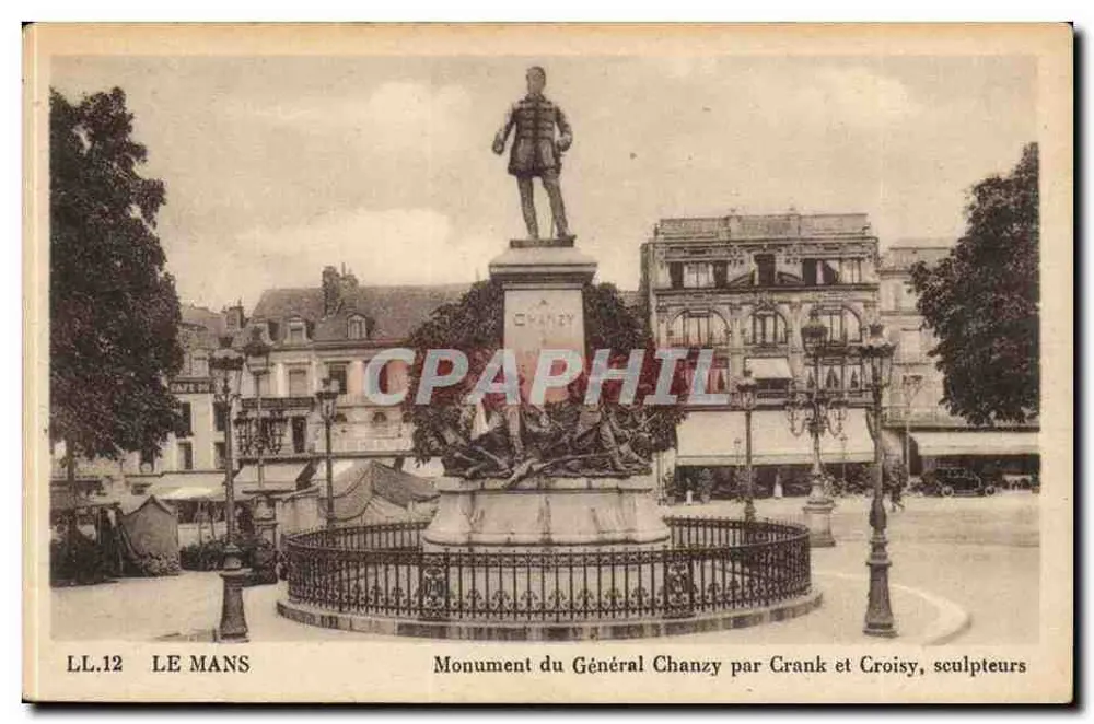 Le Mans — Denkmal für General Chanzy von Crank und Croisy, Bildhauer - Vorderseite