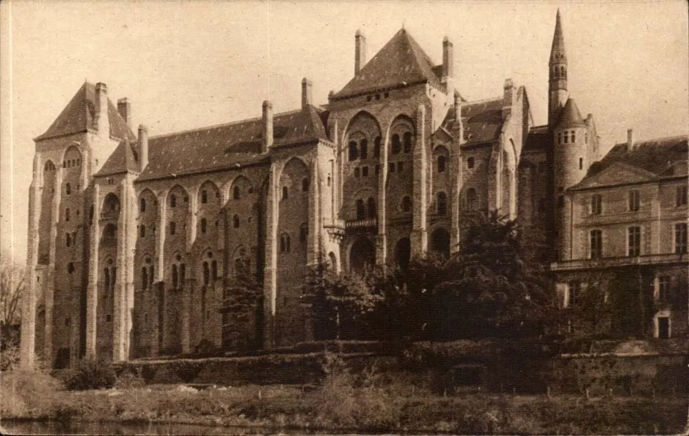 Die Abtei Solesmes — Die Gebäude von 1896, gesehen von der Île Saint-Clément — Édition des Amis de Solesmes - Vorderseite
