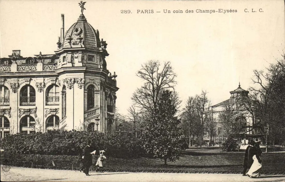 Paris — Um canto dos Champs-Élysées — C. L. C. n°289 - Frente