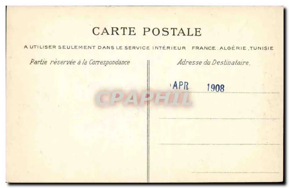 Paris — Um canto dos Champs-Élysées — C. L. C. n°289 - Verso