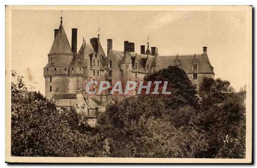 Langeais (Indre-et-Loire) — Fachada interna do Castelo — Les Éditions d'Art Yvon, Paris - Frente