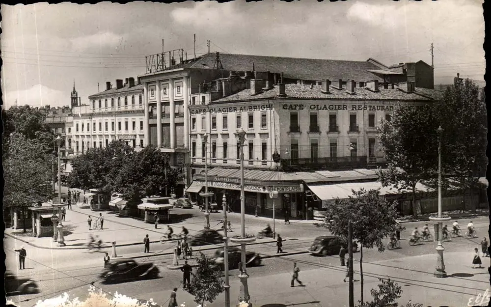 Café Glacier Albrighi — Toulouse — Editor Pyrénées-Océan - Labauche fr. - Toulouse - Frente