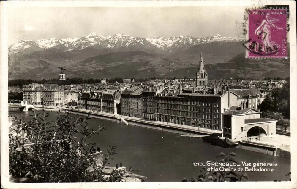 Grenoble — Allgemeiner Blick und die Kette von Belledonne — Edition La Palma — n° 213 - Vorderseite