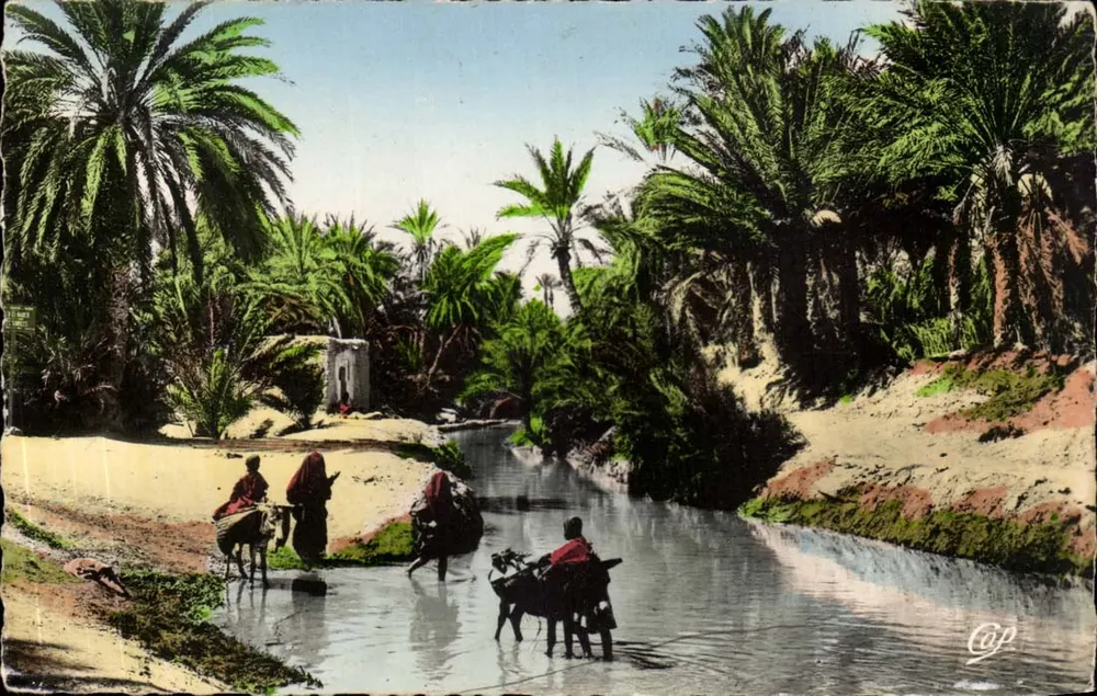 Passage des Oued — Szenen und Typen — Antike Ansichtskarte Paris - Vorderseite