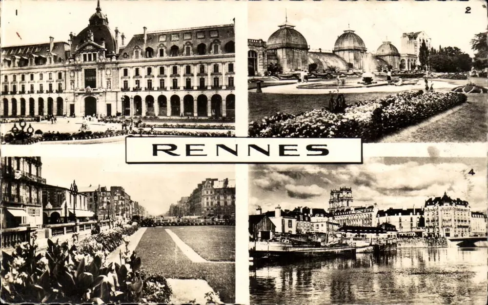 Rennes — vista panorâmica — Éditions du Gilda, Paris - Frente