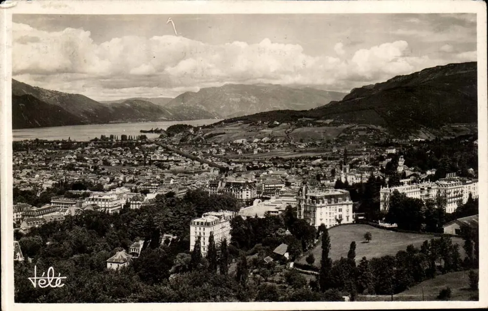 Aix-les-Bains — Vista geral — Edições Tille, Impressor do Ródano, n°10 - Frente