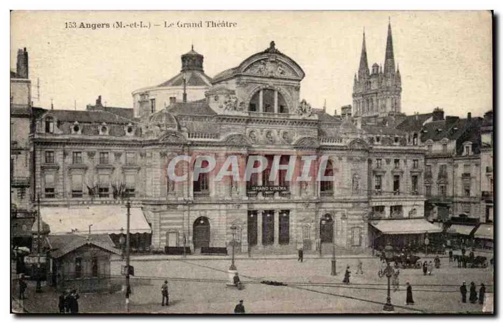 Angers (M.-et-L.) — Het Grote Theater — Grote Bioscoop - Voorkant