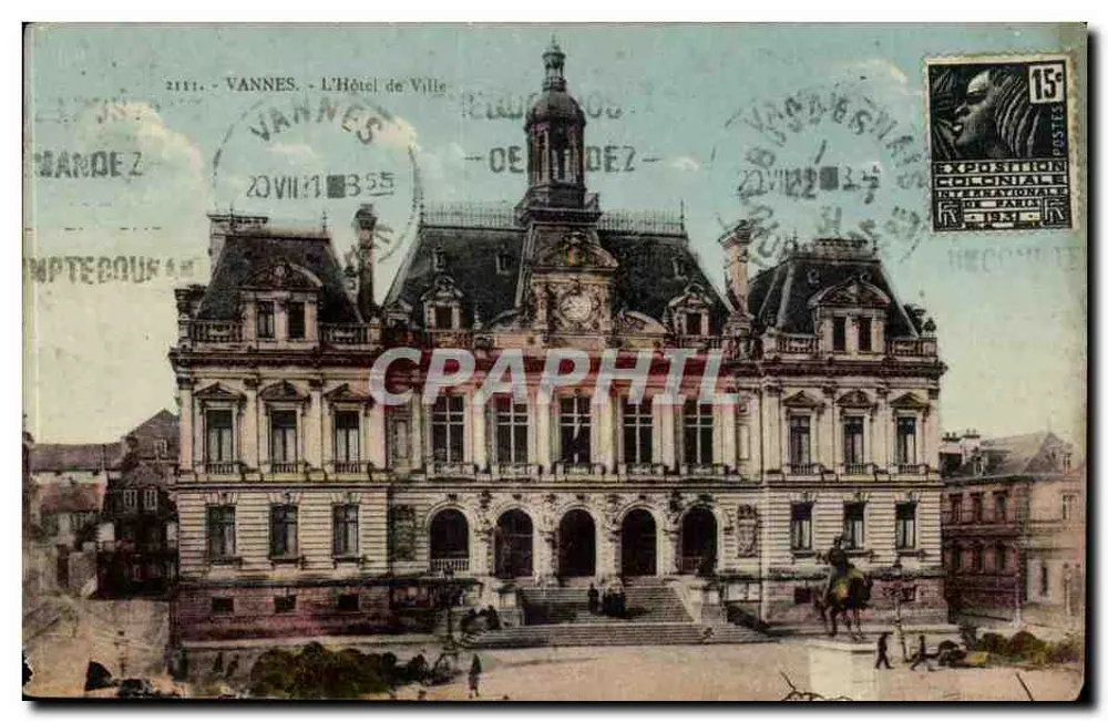 VANNES - O Hotel de Ville — editor Laurent-N. Massé, n° 2111 - Frente