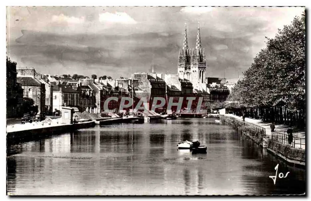 Quimper (Finistère) — O Odet na maré alta — Éditions d'Art JOS - Frente