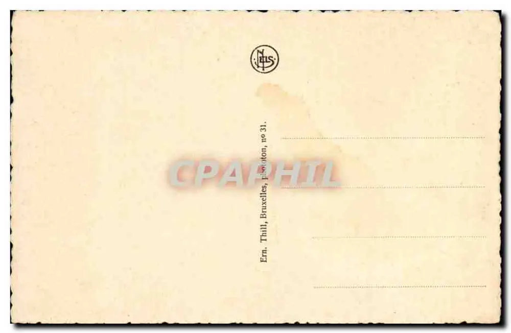 Antwerpen — Panorama der Kathedrale und des Bogens der Austrieweel — Ern. Thill, Brüssel, n° 31 - Rückseite