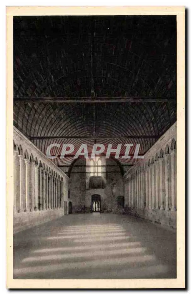 Abbaye du Mont-Saint-Michel — Refektorium — Serr. Commercial Monuments Historiques, Paris - Vorderseite