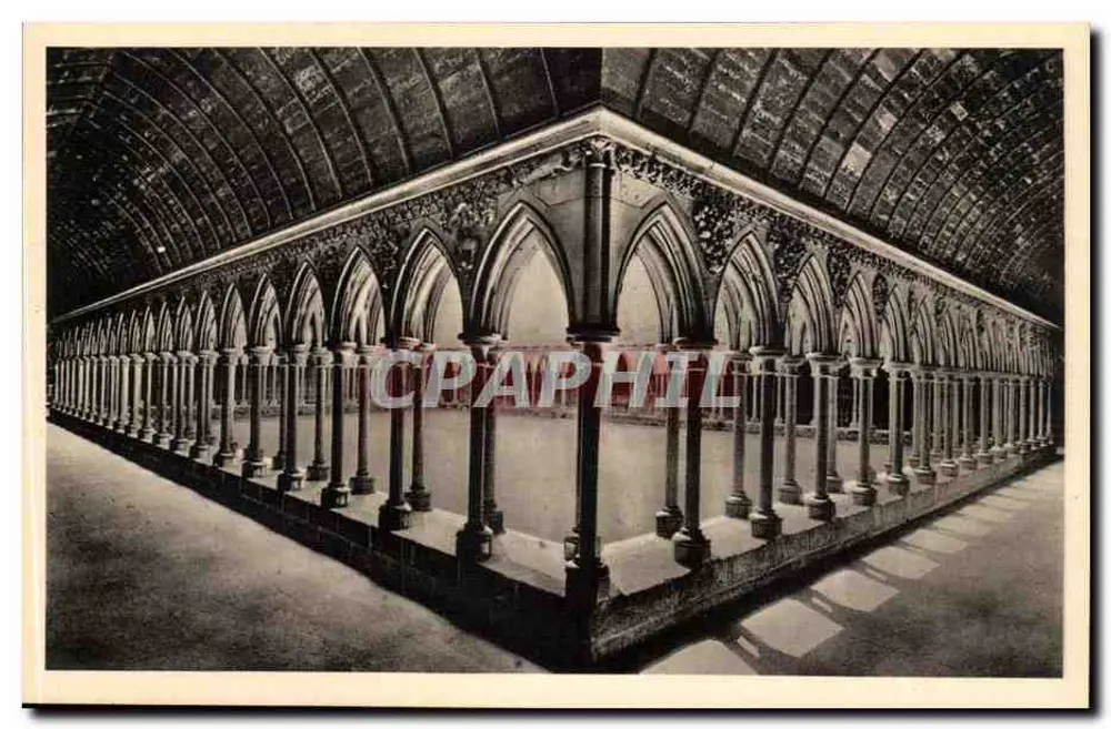 Abadia do Mont-Saint-Michel — Claustro — Serv. Commercial Monuments Historiques - Frente