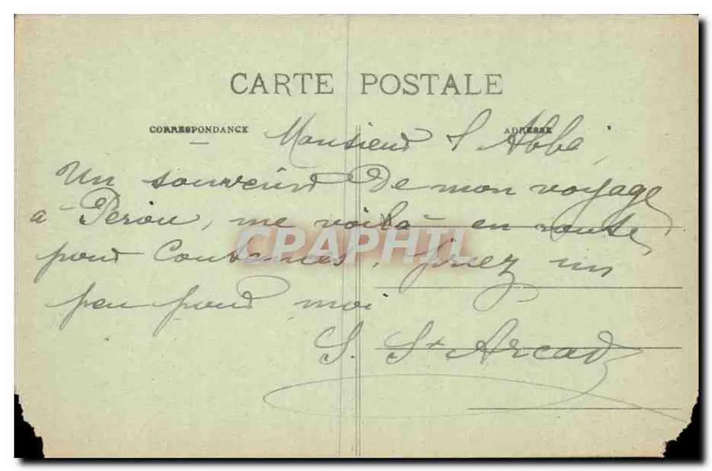 Perrou - Em Caminhada — crianças e religiosa sobre rochedo — editor não identificado - Verso